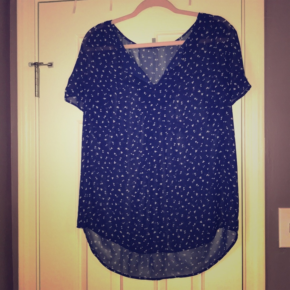 Stitch Fix Daniel Rainn heart print blouse